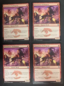4x Monastery Swiftspear - Khans of Tarkir MTG - Image 1