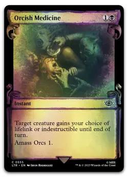 Orcish Medicine (Showcase Scrolls) #555 (Foil) LP Lord of the Rings Magic MTG - Image 1