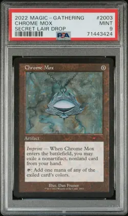 2022 MTG SECRET 30th ANNIVERSARY SECRET LAIR DROP #2003 CHROME MOX PSA 9 - Image 1