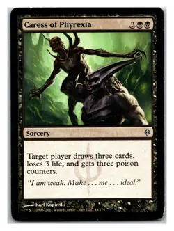 New Phyrexia #53 Caress of Phyrexia - Image 1