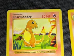 Charmander and Charmeleon Base Set Shadowless Pokemon TCG 1999 Vintage - Image 3