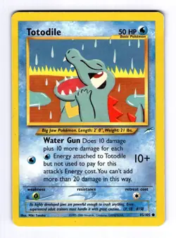 Totodile Neo Destiny #085 (2001) Common LP Pokemon - Image 1