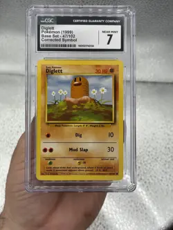 Pokemon - Base Set #047/102 Diglett CGC 7 FREE SHIPPING (US Only) - Image 1
