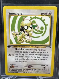 2001 Pokemon 1st Edition Neo Discovery Smeargle | Pack Fresh - Image 1