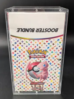 Pokemon 151 SV3.5 Booster Bundle Display Factory Sealed Case W/Acrylic Case - Image 1