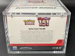 Pokemon 151 SV3.5 Booster Bundle Display Factory Sealed Case W/Acrylic Case - Image 3