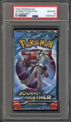 Pokemon Journey Together N's Zoroark Booster Pack Art PSA 10 Gem Mint - Image 1