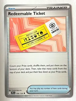 Redeemable Ticket 156/159 Uncommon Trainer Journey Together Pokemon Near Mint NM - Image 1