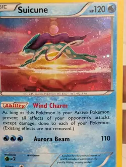Pokemon TCG Suicune Cosmos Holo Rare 30/122 XY BREAKpoint With Swirl 🍥 - Image 1