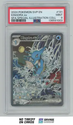 2024 Pokemon Scarlet & Violet Special Illustration Holo Kingdra ex PSA 9 #131 - Image 1