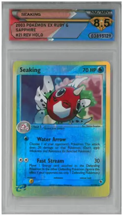 2003 Pokemon EX Ruby & Sapphire SEAKING #21/109 Reverse Holo 💎 DSG 8.5 NM/Mint - Image 1