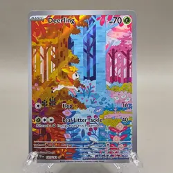 Pokemon TCG Deerling 165/162 Sv05: Temporal Forces Holo Illustration Rare 70HP - Image 1