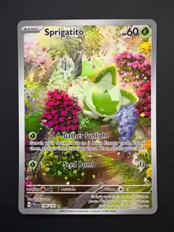 Sprigatito 196/193 Pokemon Paldea Evolved Illustration Rare Near Mint (NM) 2023 - Image 1