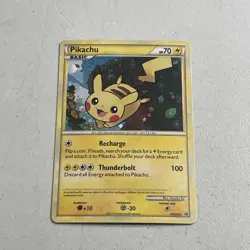 Pokemon TCG 2010 HeartGold & SoulSilver Black Star Promo -- Pikachu HGSS03 Holo - Image 2
