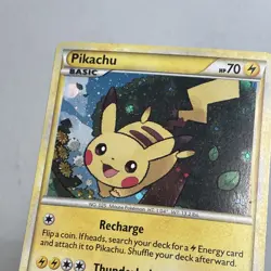 Pokemon TCG 2010 HeartGold & SoulSilver Black Star Promo -- Pikachu HGSS03 Holo - Image 3