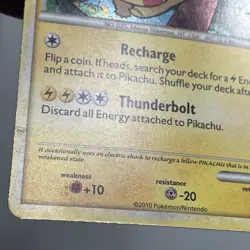 Pokemon TCG 2010 HeartGold & SoulSilver Black Star Promo -- Pikachu HGSS03 Holo - Image 4