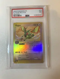 PSA 7 NM Flygon Reverse Holo Pokemon 2003 EX Dragon #15 - Image 1