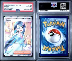 2025 POKEMON BLK EN-BLACK BOLT ULTRA RARE #162 FENNEL PSA 10 GEM MINT - Image 3