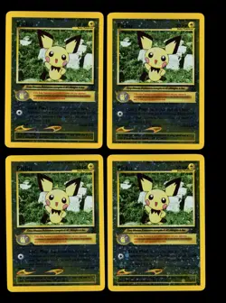 2000 WOTC POKEMON LEAGUE PICHU #35 BLACK STAR PROMO HOLO LOT OF 10 UNPLAYED - Image 4