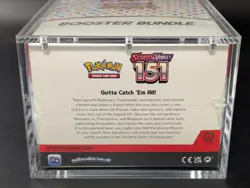 Pokemon 151 SV3.5 Booster Bundle Display Factory Sealed Case W/Acrylic Case - Image 3