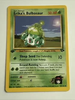 2000 Pokemon Gym Challenge - Erika’s Bulbasaur - 1st 39/132 NM/lp - Image 1