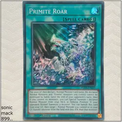 Primite Roar - ROTA-EN059 - Super Rare 1st Edition Yugioh - Image 1