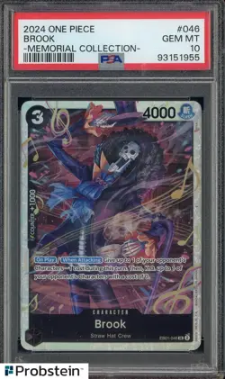 2024 One Piece #046 Brook Memorial Collection PSA 10 - Image 1