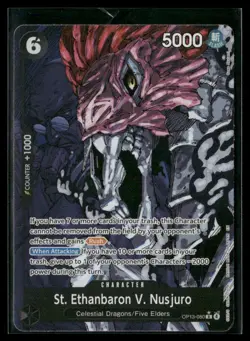 One Piece St. Ethanbaron V. Nusjuro Alternate Art Carrying on His Will OP13-080 - Image 1