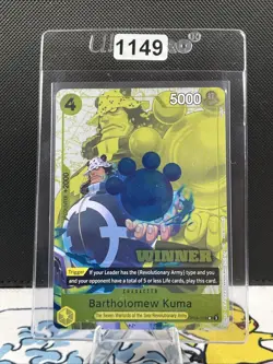 Bartholomew Kuma RARE WINNER CHAMPIONSHIP ALT ART OP09-108 ONE PIECE (1149) - Image 1