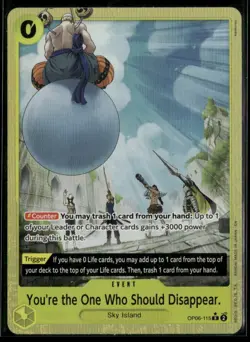 One Piece You're the One Who Should Disappear Alternate Art OP06-115 - Image 1