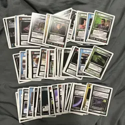 Star Trek CCG Lot Premier Unlimited 86-Card Lighty-Played/Moderately-Played - Image 1