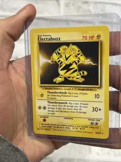 2000 Pokemon TCG Electabuzz 20/102 Base Set Non Holo Rare Card Vintage WOTC NM - Image 2