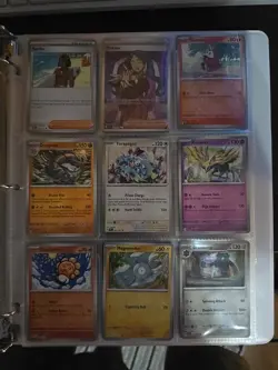 Pokemon Cards In Folder Sleeves and 3 Graded Slabs - Image 5