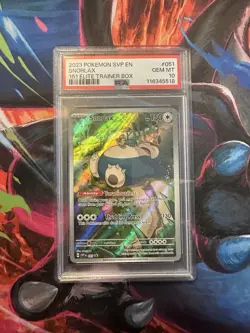 Pokemon TCG Snorlax 051 SV Scarlet & Violet Black Star Promo Card PSA 10 - Image 1