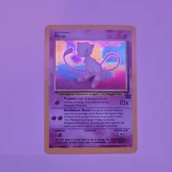 Mew 9 Holo Black Star Promo Wotc Pokemon Card TCG English NM (Swirl) - Image 1