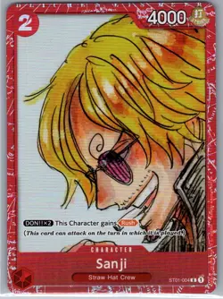 Sanji (Premium Card Collection -ONE PIECE FILM RED Edition-) ST01-004 - NM - Image 1