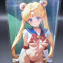 Usagi Tsukino Sailor Moon Anime Waifu Card Doujin ACG Goddess Holo - Image 1