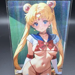 Usagi Tsukino Sailor Moon Anime Waifu Card Doujin ACG Goddess Holo - Image 2