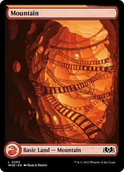 MTG Mountain (265) (Full-Art) [Wilds of Eldraine] Near Mint Magic - Image 1