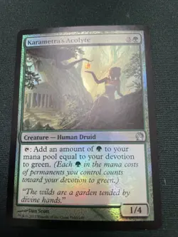 MTG Karametra's Acolyte - Foil, Theros, English - Image 1