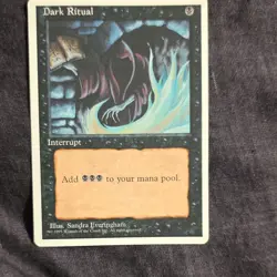 Wizards of the Coast MTG Dark Ritual Interrupt 1995 Black Sandra Everingham - Image 1