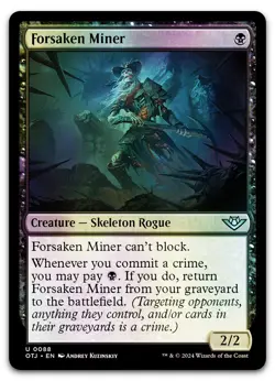 Forsaken Miner #88 (Foil) (NM) Thunder Junction OTJ Magic MTG - Image 1