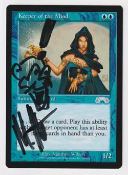 Signed Keeper of the Mind Proof Alter Sketch LP Exodus Artist Matthew Wilson MTG - Image 1