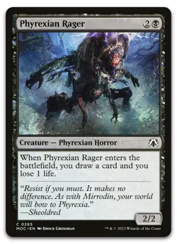 Phyrexian Rager #265 (NM) March of the Machine MOC Magic MTG - Image 1