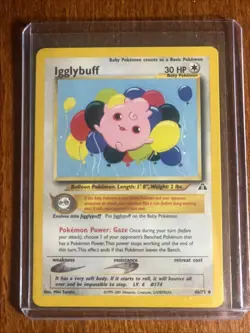 [NM] 2001 Pokemon Neo Discovery Igglybuff Unlimited #40/75 Uncommon - Image 1