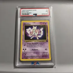 1999 Game Movie Mewtwo Movie Promo #3 Non-Holo PSA 7 - Image 2