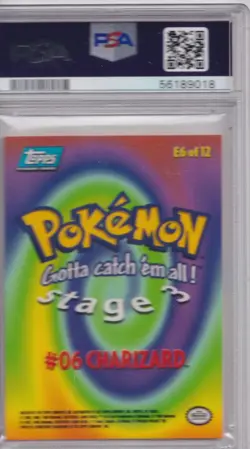 Pokemon 1999 TOPPS Charizard #6 PSA 7 (580) - Image 2