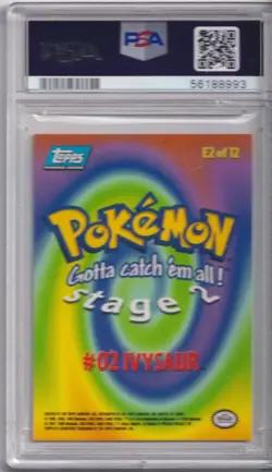 Pokemon- 1999 TOPPS Ivysaur #2 PSA 9 (508) - Image 2