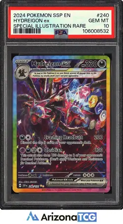 Pokemon 2024 Hydreigon ex 240/191 SIR Surging Sparks GEM MINT PSA 10 - Image 1