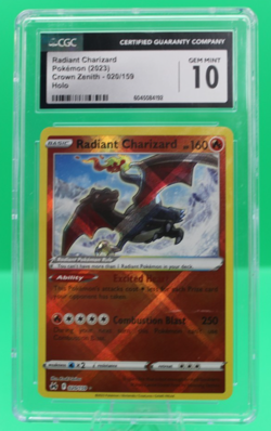 Pokemon Radiant Charizard CGC 10 020/159 Crown Zenith Radiant Rare Holo - Image 1
